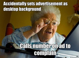 Grandma finds the Internet