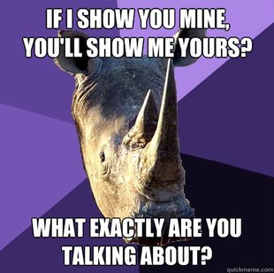 Sexually Oblivious Rhino