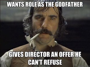 Overly committed Daniel Day Lewis