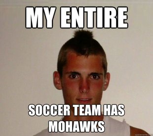White trash mohawk kid