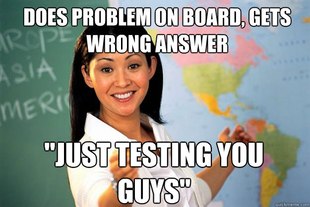 Unhelpful High School Teacher