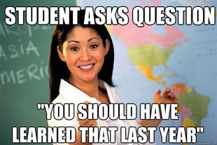 Unhelpful High School Teacher
