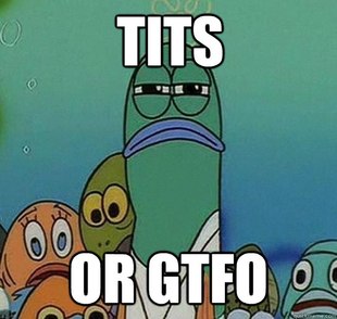 Serious fish SpongeBob