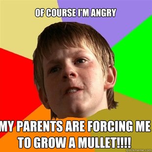 Angry School Boy