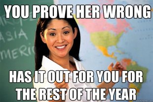 Unhelpful High School Teacher