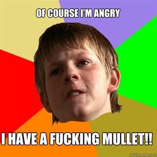 Angry School Boy