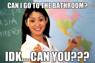 Unhelpful High School Teacher