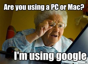 Grandma finds the Internet
