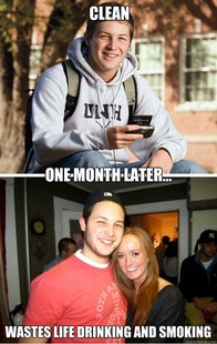 1 month later