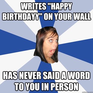 Annoying Facebook Girl