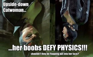 Upside-down Catwoman