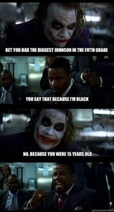 Joker with Black guy