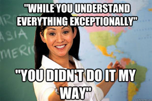 Unhelpful High School Teacher