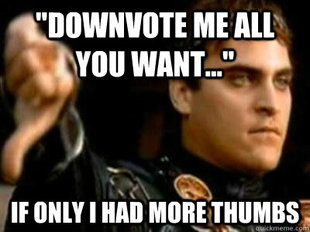 Downvoting Roman