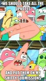 Push it somewhere else Patrick