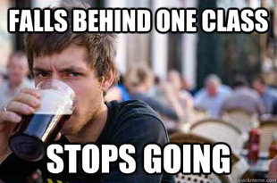 Lazy College Senior