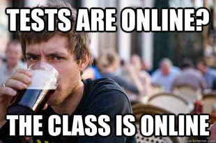 Lazy College Senior