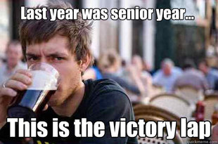 Lazy College Senior