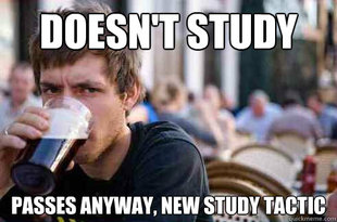 Lazy College Senior