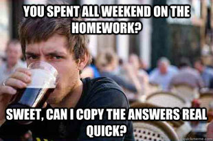 Lazy College Senior