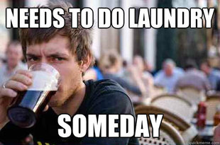 Lazy College Senior