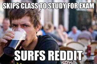 Lazy College Senior
