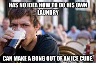 Lazy College Senior