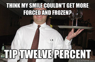 Disgruntled Waiter