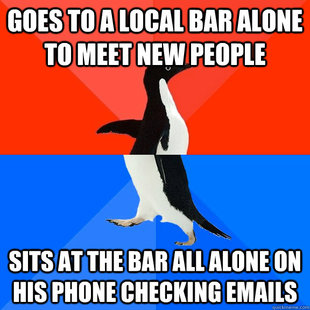 Socially Awesome Awkward Penguin