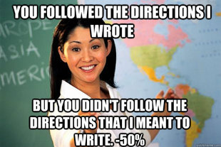 Unhelpful High School Teacher