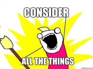 X all the things