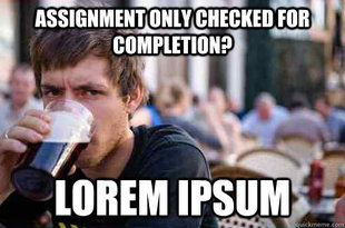 Lazy College Senior