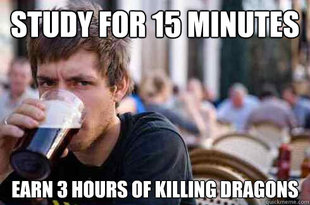 Lazy College Senior