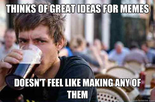 Lazy College Senior