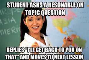 Unhelpful High School Teacher