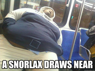 A Snorlax draws near