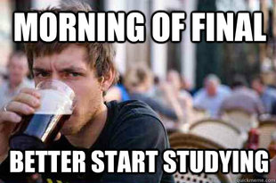 Lazy College Senior