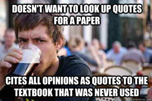 Lazy College Senior