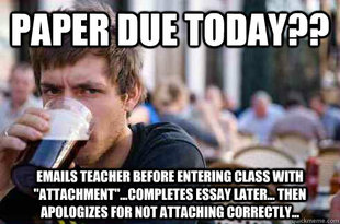 Lazy College Senior