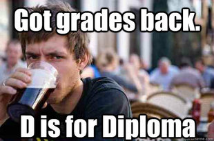 Lazy College Senior
