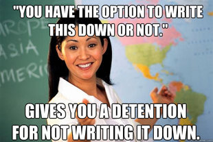 Unhelpful High School Teacher