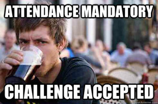Lazy College Senior