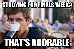 Lazy College Senior