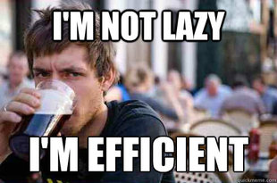 Lazy College Senior