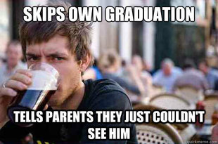 Lazy College Senior