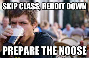 Lazy College Senior