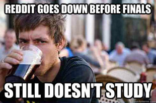 Lazy College Senior