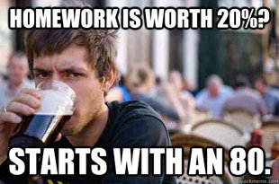 Lazy College Senior