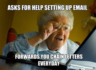 Grandma finds the Internet