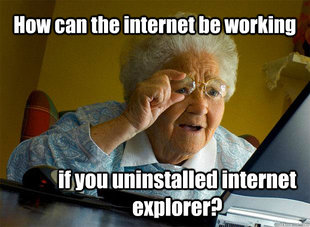 Grandma finds the Internet